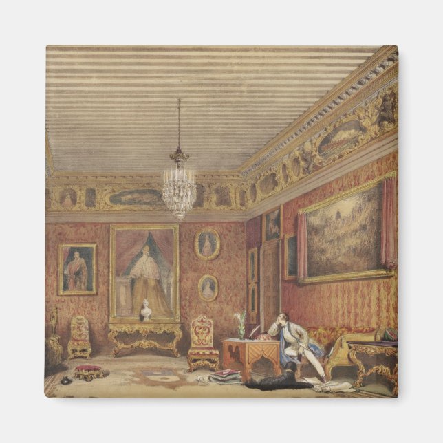 Byron's Room in Palazzo Mocenigo, Venedig (w/c on  Magnet (Vorne)