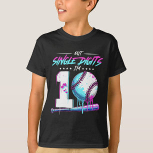 Bysebyll 10 Jahre alte Geburtstags-Doppelziffern 1 T-Shirt