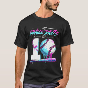 Bysebyll 10 Jahre alte Geburtstags-Doppelziffern 1 T-Shirt