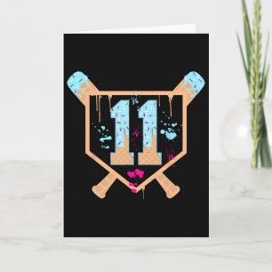 Bysebyll 11 Jahre alte Eiscreme-Drip 11. Geburtsta Karte