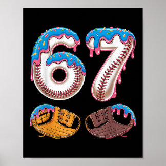 Bysebyll 67 - Eis-Drip 67 Meme Lustiger Spieler Poster