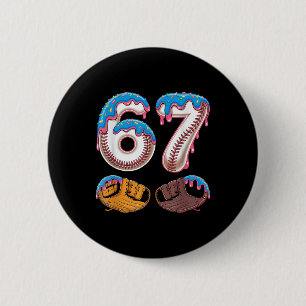 Bysebyll 67 - Eisdrip 67 Meme Lustiger Spieler  Button
