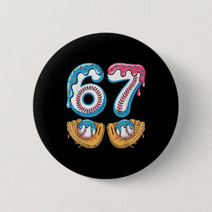 Bysebyll 67 - Eisdrip 67 Meme Lustiger Spieler  Button