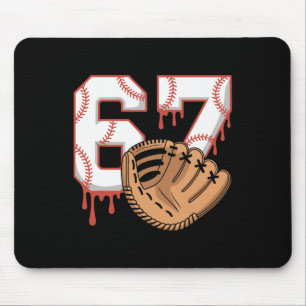 Bysebyll 67 Six Seven Alpha Slang 6 7 Meme Kinder  Mousepad
