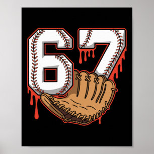 Bysebyll 67 Six Seven Alpha Slang 6 7 Meme Kinder  Poster