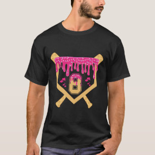 Bysebyll 8. Geburtstags-Drip 8. Geburtstag Eis T-Shirt