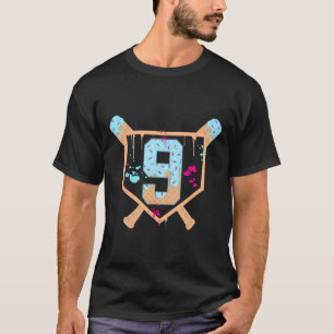 Bysebyll 9 Jahre alte Eiscreme tropft 9. Geburtsta T-Shirt