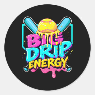 Bysebyll Big Drip Energy Jungen Eis tropft B Runder Aufkleber