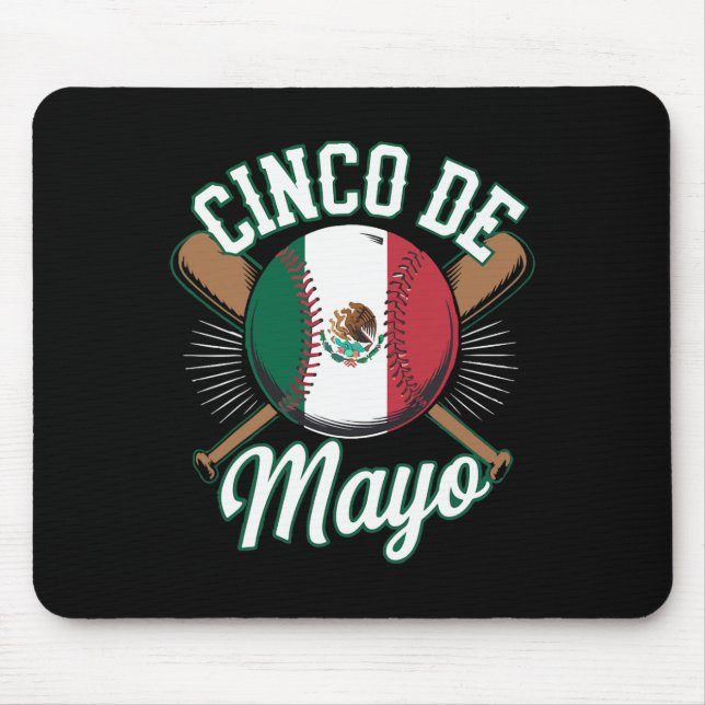Bysebyll Cinco De Mayo Bysebyll Mexikanisch  Mousepad (Vorne)