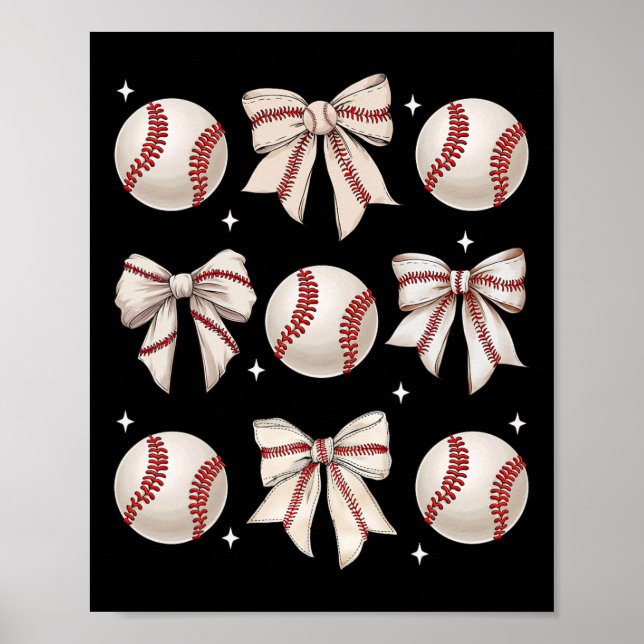 Bysebyll Coquette Bow Bysebyll Mama Muttertag Bys Poster (Vorne)