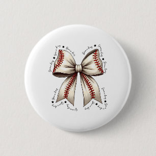 Bysebyll Coquette Bow Game Day Button