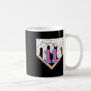 Bysebyll Drip 11. Geburtstag Home Plate Junge Juge Kaffeetasse