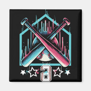 Bysebyll Drip 9. Geburtstag Jungen Nummer 9 Jugend Magnet