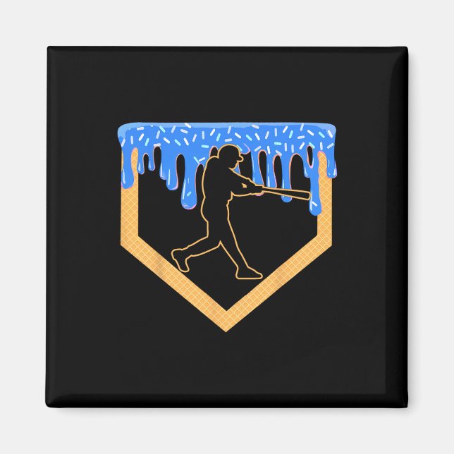 Bysebyll Drip Boy Home Plate Eiscreme Jugend Byseb Magnet (Vorne)