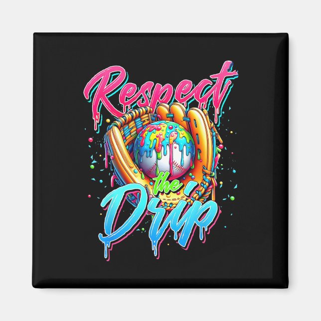Bysebyll Drip Boys Eiscreme-Drip-Jugend respektier Magnet (Vorne)