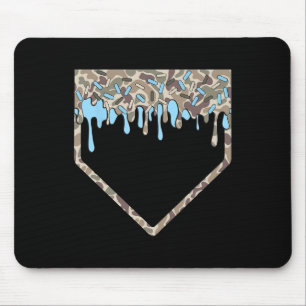 Bysebyll Drip Camo Bysebyll Home Plate Jungen Spor Mousepad