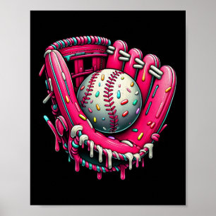 Bysebyll Drip Eiscreme Streusel Bysebyll Handschuh Poster