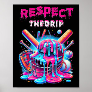 Bysebyll Drip Eiscreme Tröpfelt Respekt Tröpfelt T Poster