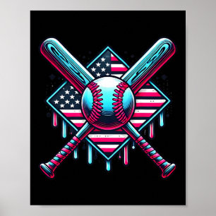 Bysebyll Drip Für Jungen Amerikanische Flagge USA Poster