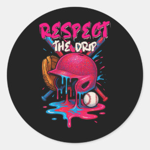 Bysebyll Drip Jungen Eis Drip Jugend Respekt Th Runder Aufkleber