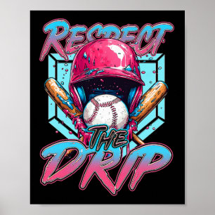 Bysebyll Drip Jungen Kinder Eis tropft Respekt Poster