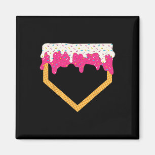 Bysebyll Eis tropft Bysebyll Home Plate Dr Magnet