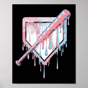 Bysebyll Eis tropft Bysebyll Home Plate Dr Poster