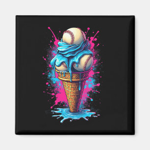 Bysebyll Eiscreme Wasserfarbe Bysebyll 1 Magnet