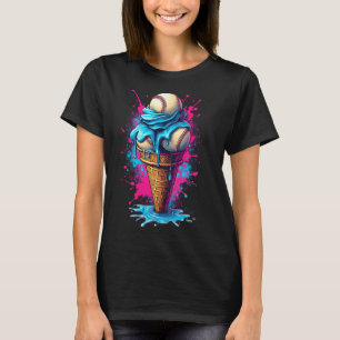 Bysebyll Eiscreme-Wasserfarbe Bysebyll 1 T-Shirt
