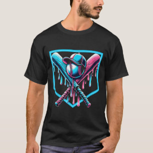 Bysebyll Home Plate Tropf Jungen Bysebyll Byt T-Shirt