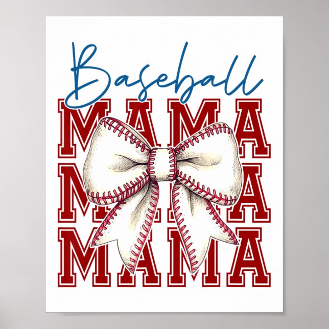 Bysebyll Mama Bow Graphic Unique Design Poster (Vorne)