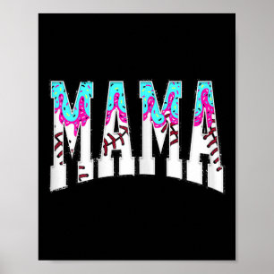 Bysebyll Mama Coquette Bow Game Day Bysebyll Mom M Poster