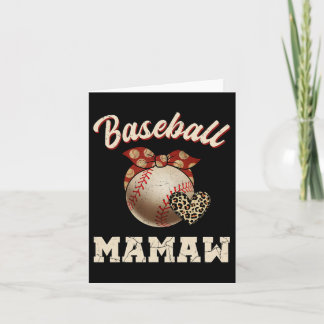 Bysebyll Mamaw Byndana Leopard Herz Fans Mutter Karte