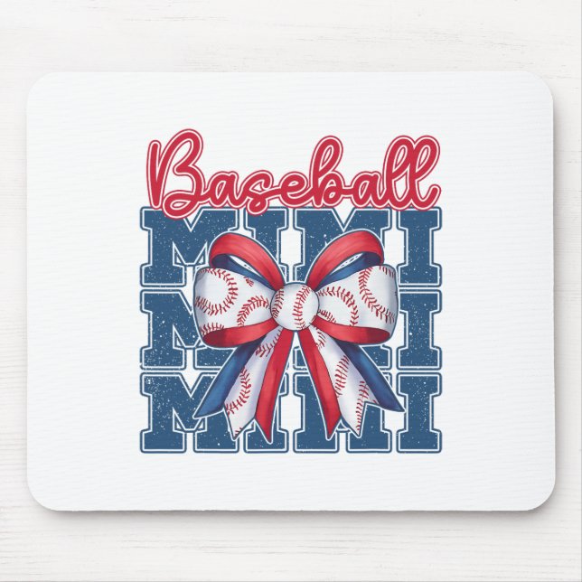 Bysebyll Mimi Coquette Bow Mama Mütter Tag Mousepad (Vorne)