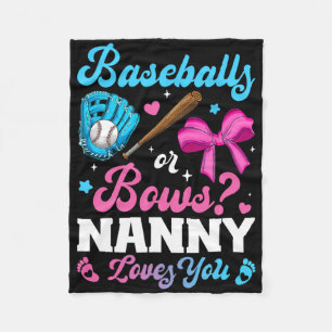 Bysebyll Or Bows Nanny Loves You Lustige Geschlech Fleecedecke