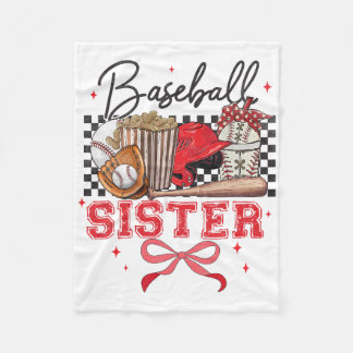 Bysebyll Sister Coquette Bow Biggest Fan Sport Lov Fleecedecke