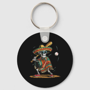 Bysebyll Skeleton Mexican Sombrero Cinco De Mayo 1 Schlüsselanhänger