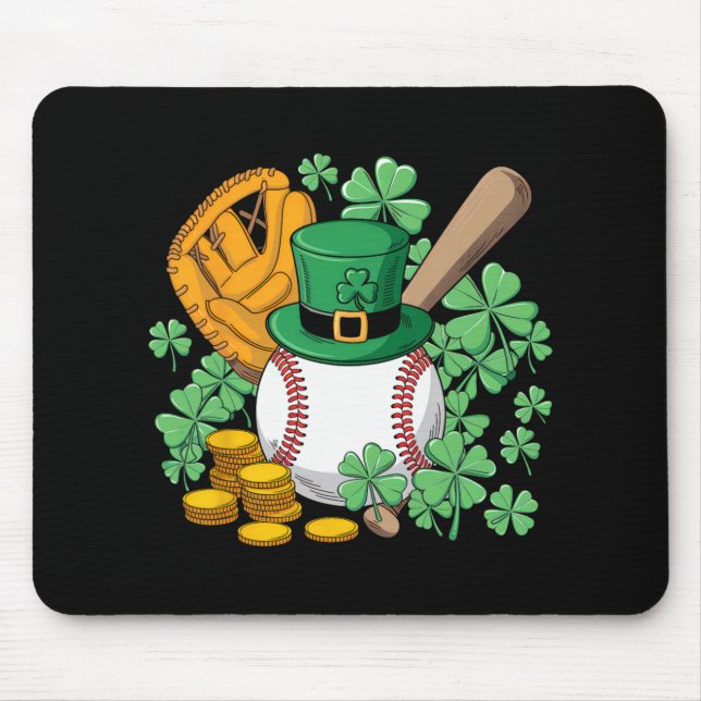 Bysebyll St Patricks Day Glücklicher Bysebyll Spie Mousepad (Vorne)