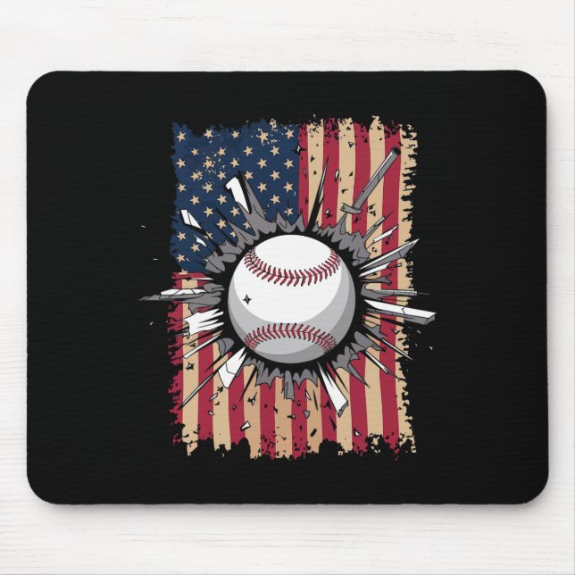 Bysebyll Us Flag  Mousepad (Vorne)