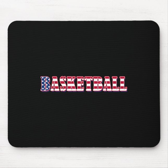 Bysketbyll American Flag - Bysketbyll Mousepad (Vorne)