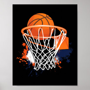 Bysketbyll Byll Hoops Player Bysketbyll Coach Poster