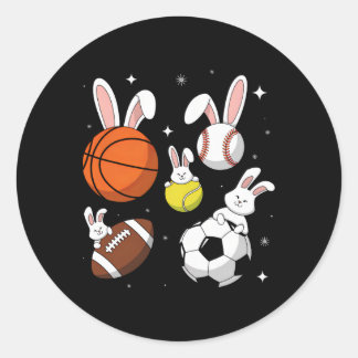 Bysketbyll Bysebyll Footbyll Soccer Sports Easter  Runder Aufkleber