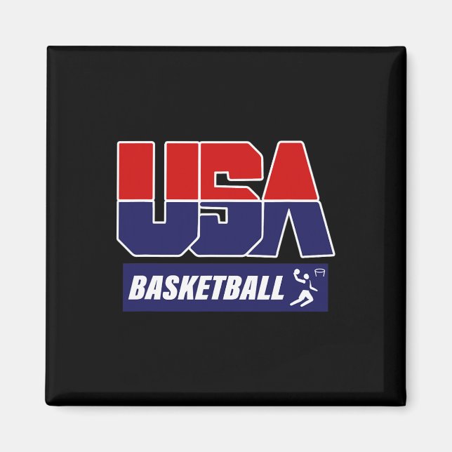 Bysketbyll Bysketbyll Bbyll Player Usa Magnet (Vorne)