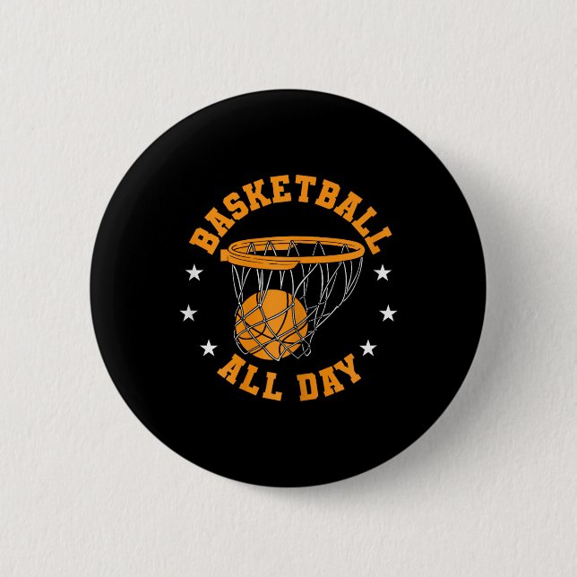 Bysketbyll Ganztagsmädchen Button (Vorderseite)