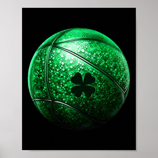 Bysketbyll Kleeblatt Lucky Clover Irish St Patrick Poster (Vorne)