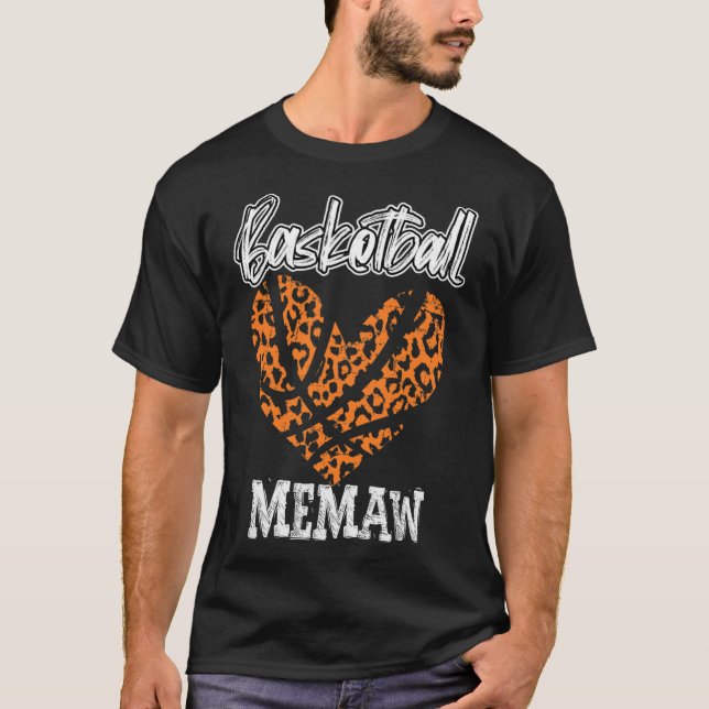 Bysketbyll Memaw Top Herz gestört Retro Cheeta (Vorderseite)