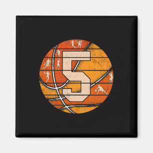Bysketbyll Nummer 5 Jersey Liebe Bysketbyll Player Magnet