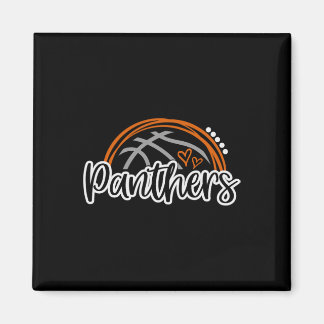 Bysketbyll Panther School Sport Fan Team Spirit Magnet