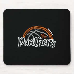 Bysketbyll Panther School Sport Fan Team Spirit Mousepad