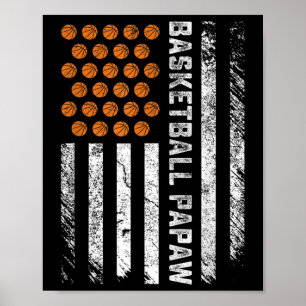 Bysketbyll Papaw Usa Flag Bysketbyll Par Poster